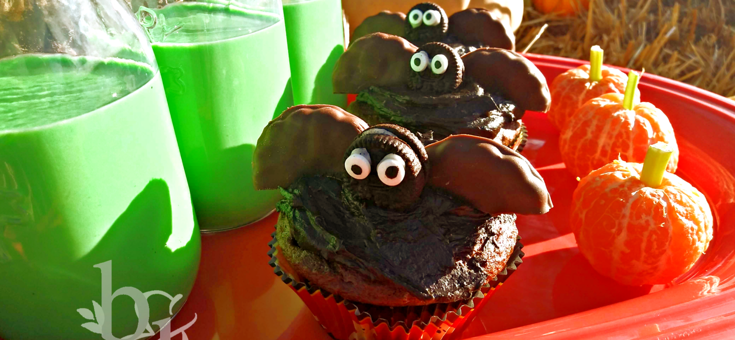 Halloween Bat Cupcakes
