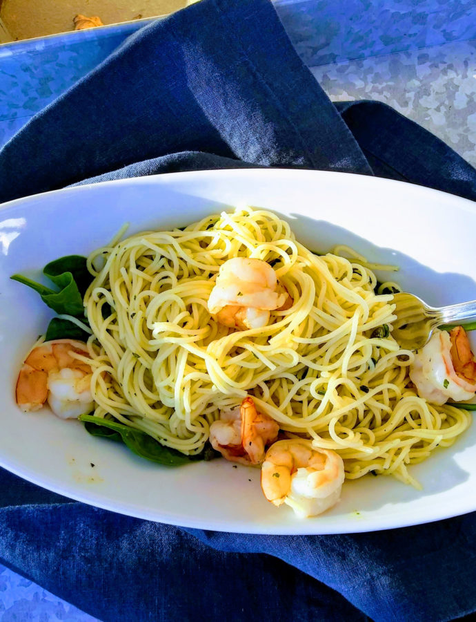 Lemon Basil Shrimp & Pasta