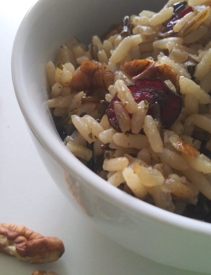 Long Grain & Wild Rice with Cranberries & Pecans
