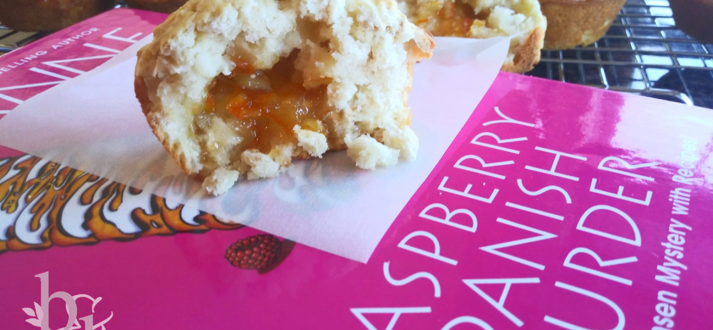 Book Bites: Orange Marmalade Filled Oatmeal Muffins