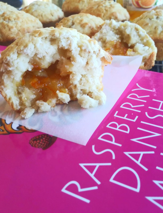 Book Bites: Orange Marmalade Filled Oatmeal Muffins