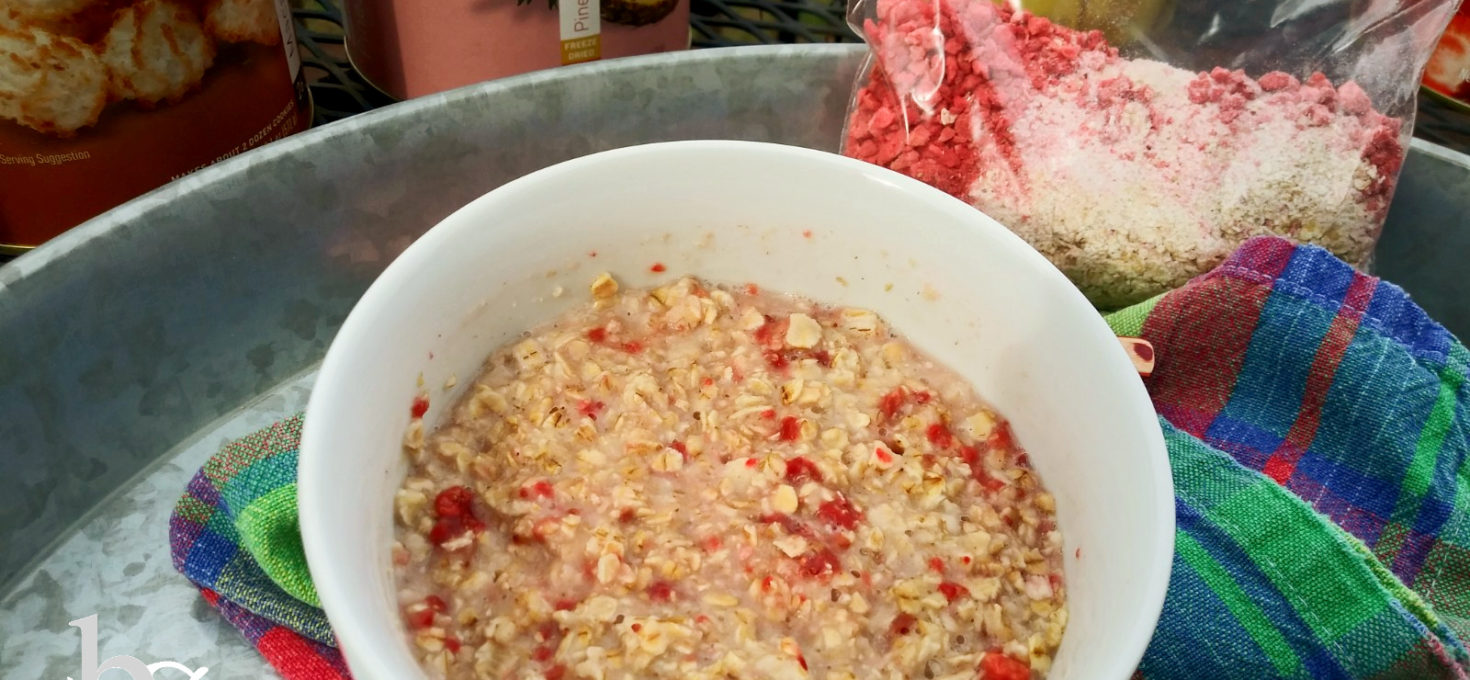 Homemade Instant Fruit & Cream Oatmeal