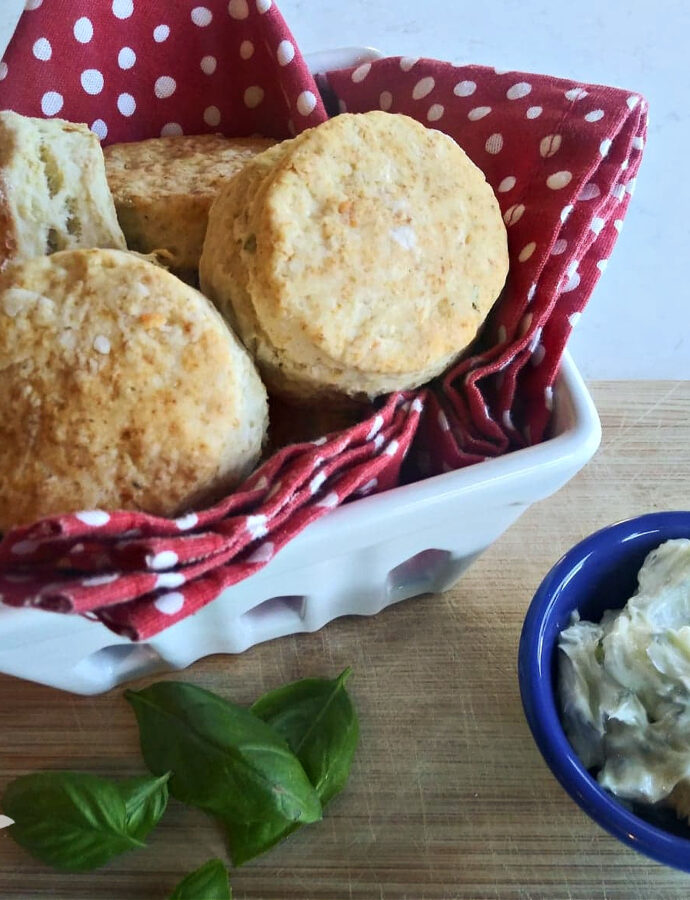 Parmesan & Basil Biscuits