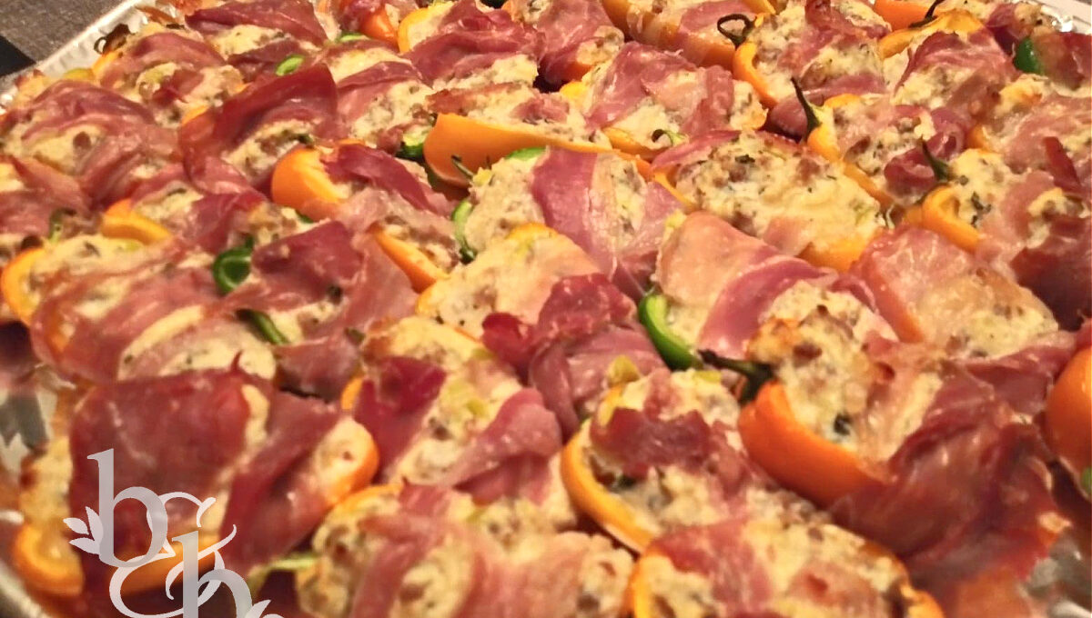 Prosciutto-Wrapped Pepper Poppers