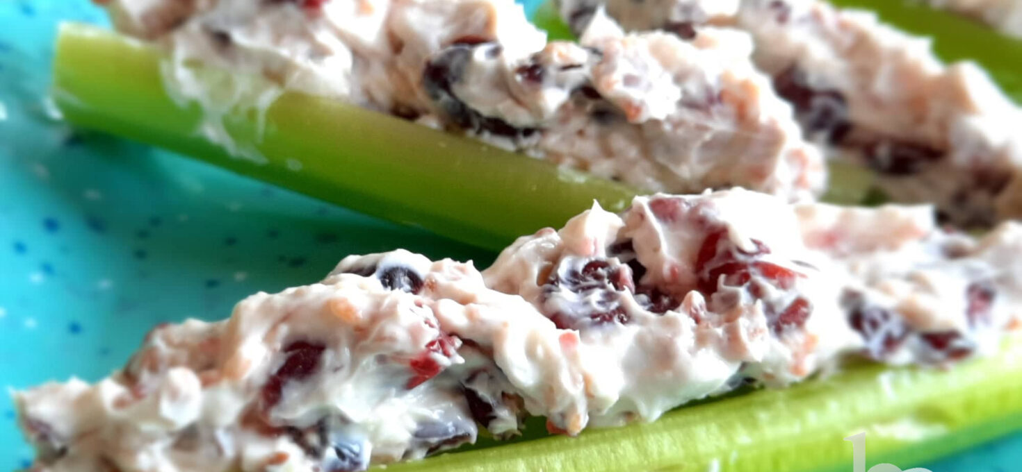 Stuffed Celery w/Bacon, Fruit & Nuts