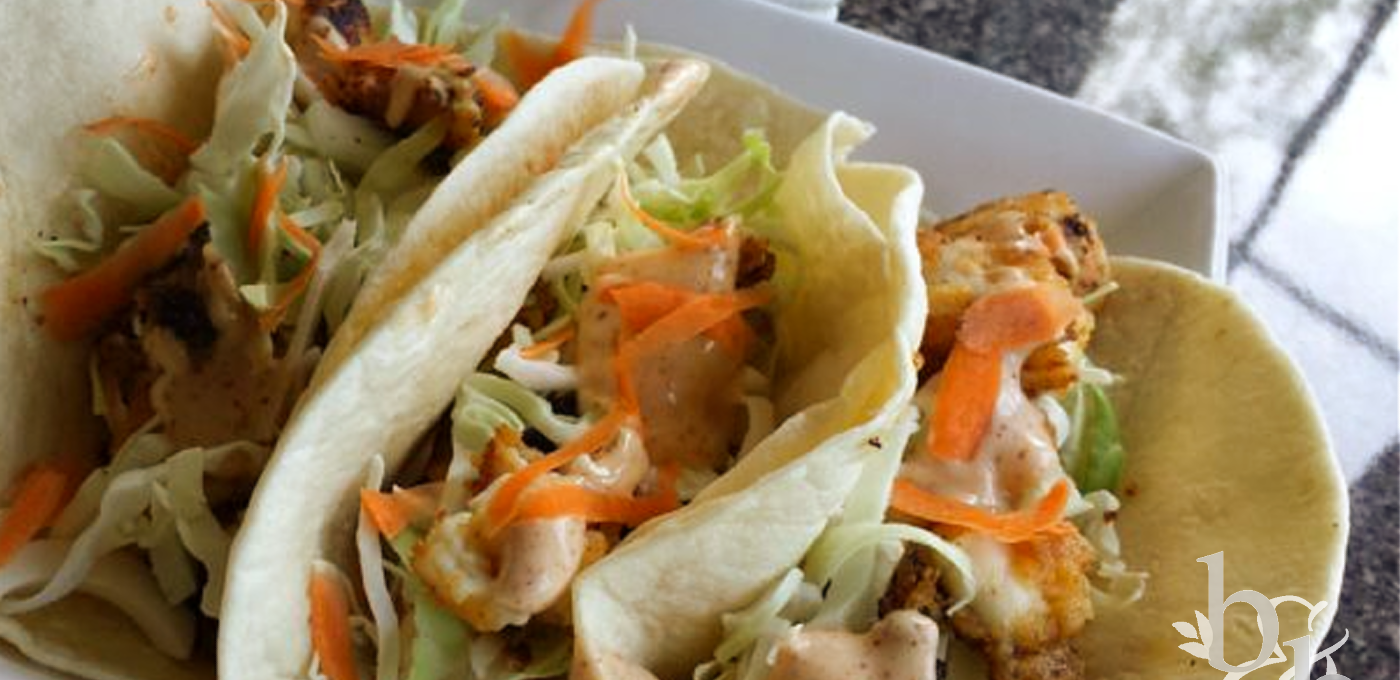 Fish Tacos with Lime Sauce
